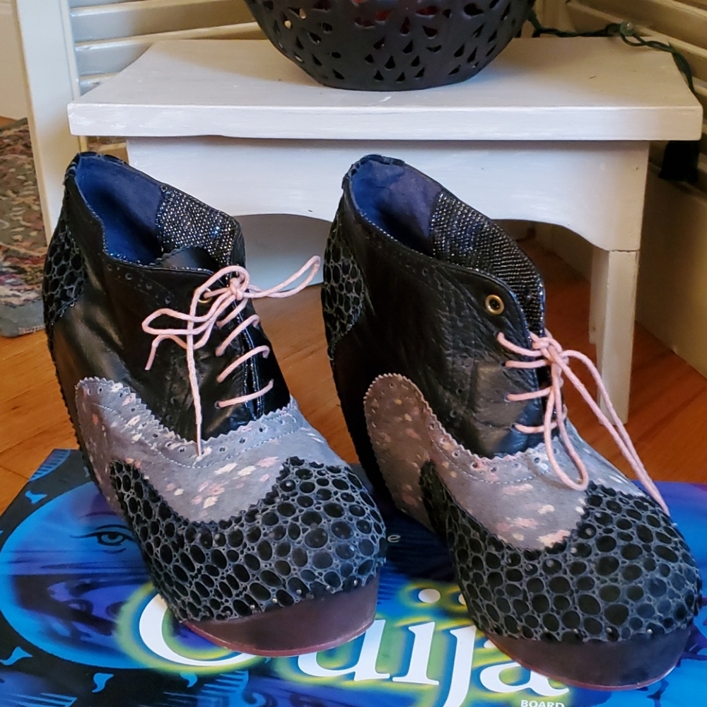 Irregular Choice platform wedges.